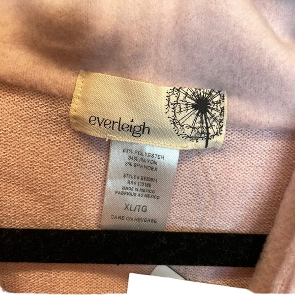 Everleigh Cozy Hoodie in Light Pink Size XL NWT Soft Brushed French Terry - Picture 3 of 6